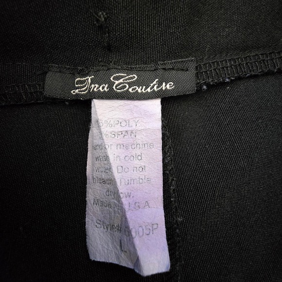 DNA Couture Black V Waist Stretch Pant Size L - Picture 5 of 9